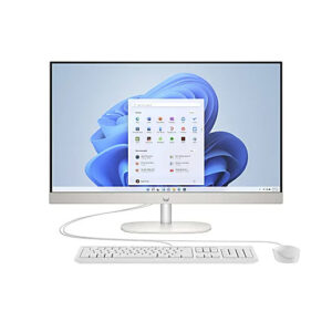 HP All-in-One Desktop PC, 23.8″ Screen, AMD Ryzen 5, 8GB Memory, 256GB Solid State Drive, Windows® 11